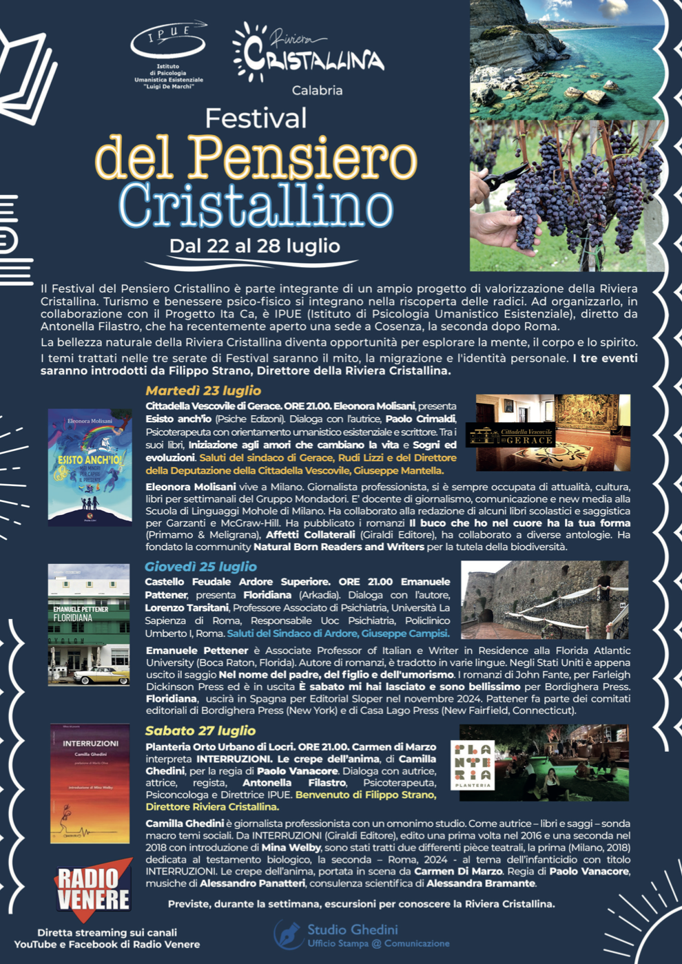Locandina Festival del Pensiero Cristallino 2024