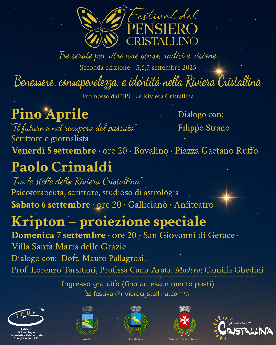 Locandina Festival del Pensiero Cristallino 2025