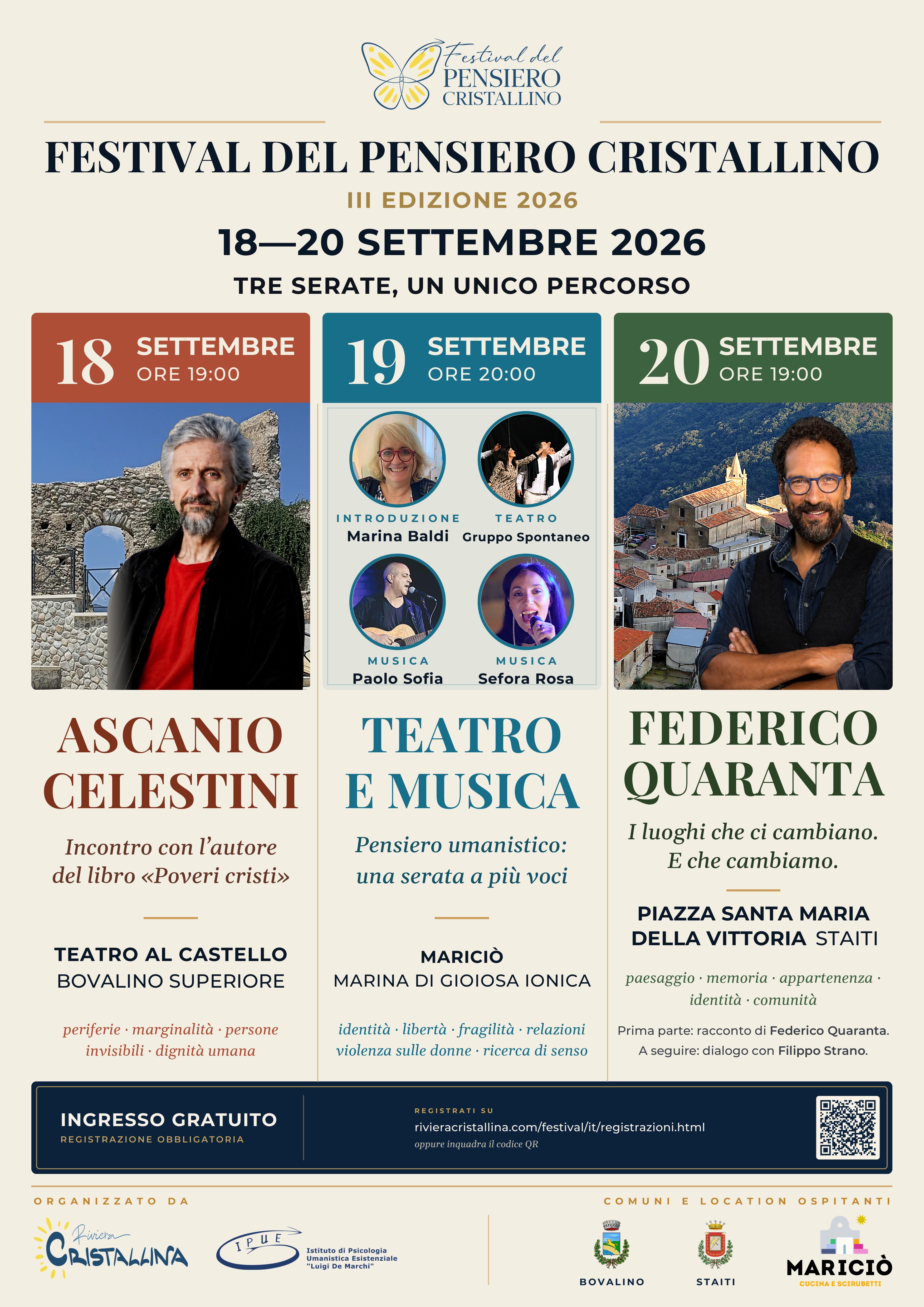 Locandina Festival del Pensiero Cristallino 2026
